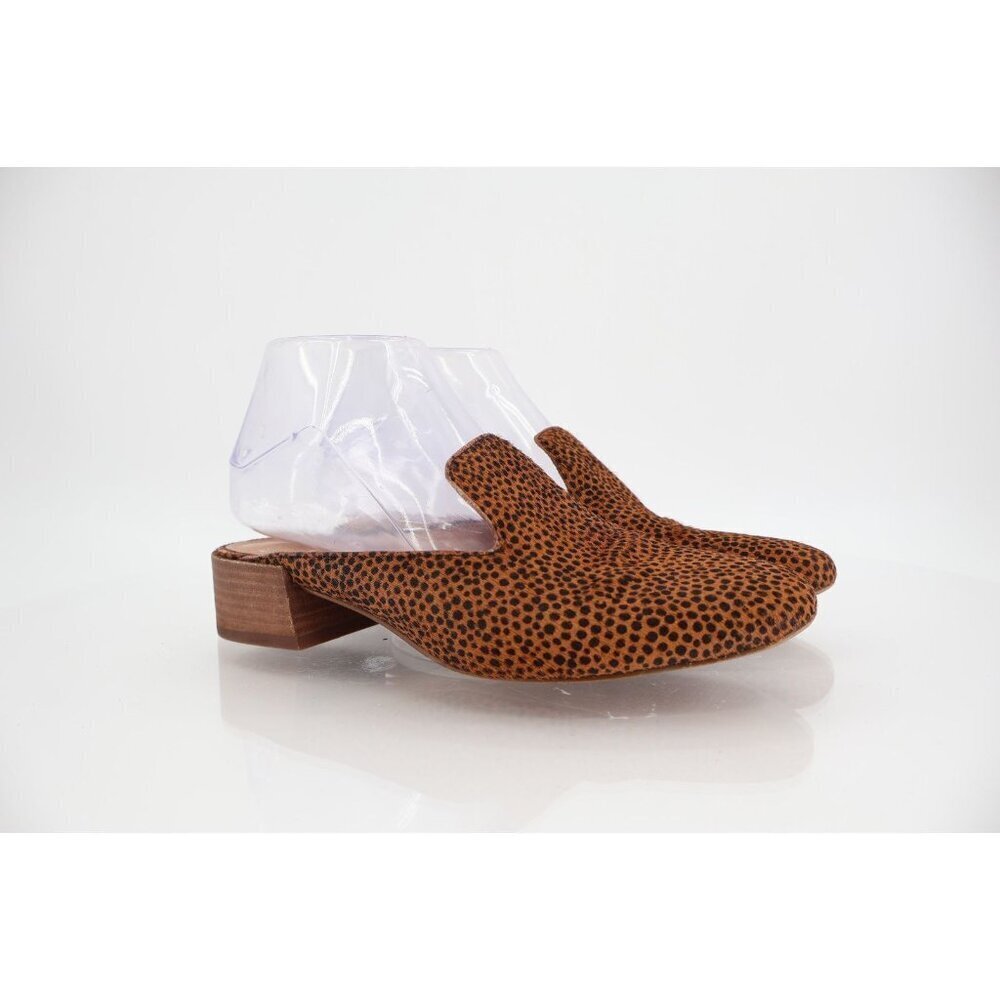 Madewell Women The Willa Mule Shoes Size 6 Brown Spotted Calf Hair Leather Slip